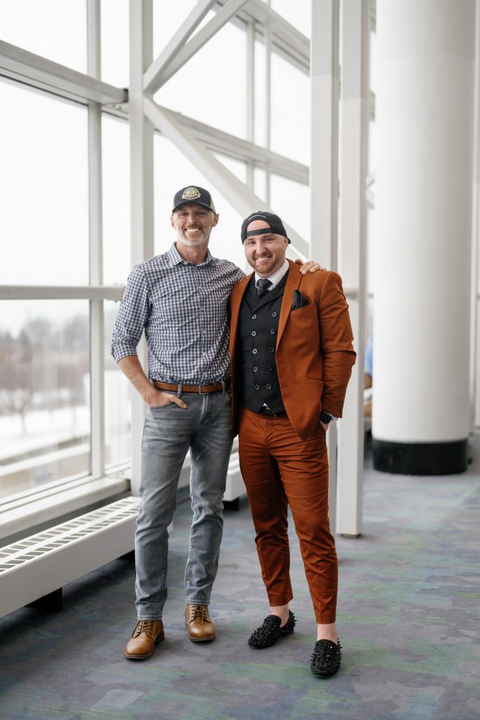 Tersh & Josh standing next to each other at Chicago's AHRexpo 2024
